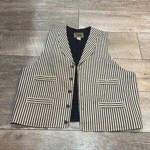 Frontier Classics railroad Summerhill stripe western-style vest XL